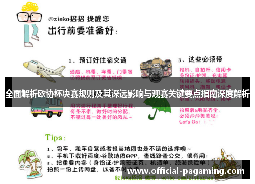 全面解析欧协杯决赛规则及其深远影响与观赛关键要点指南深度解析