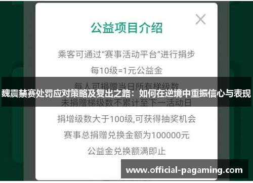 魏震禁赛处罚应对策略及复出之路:如何在逆境中重振信心与表现 魏震禁赛处罚应对策略及复出之路:如何在逆境中重振信心与表现